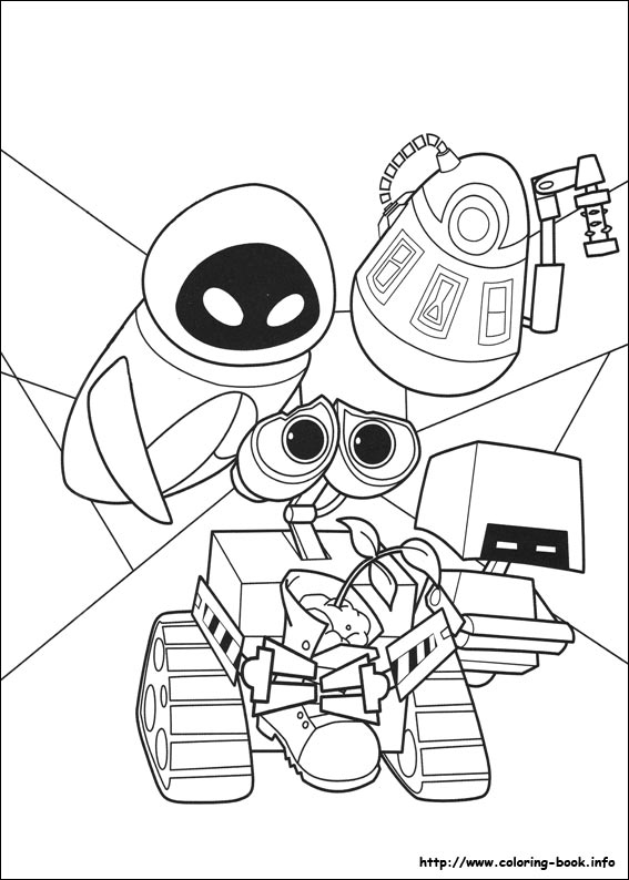Wall-E coloring picture
