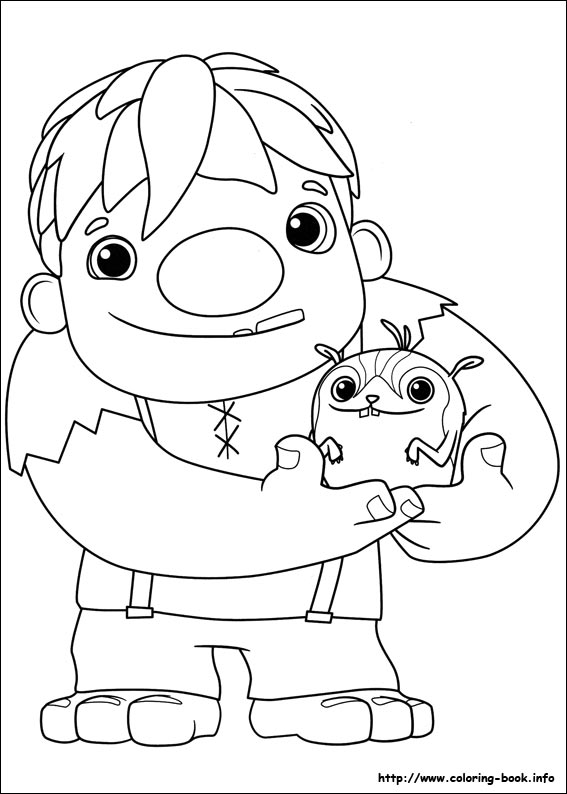 Wallykazam coloring picture