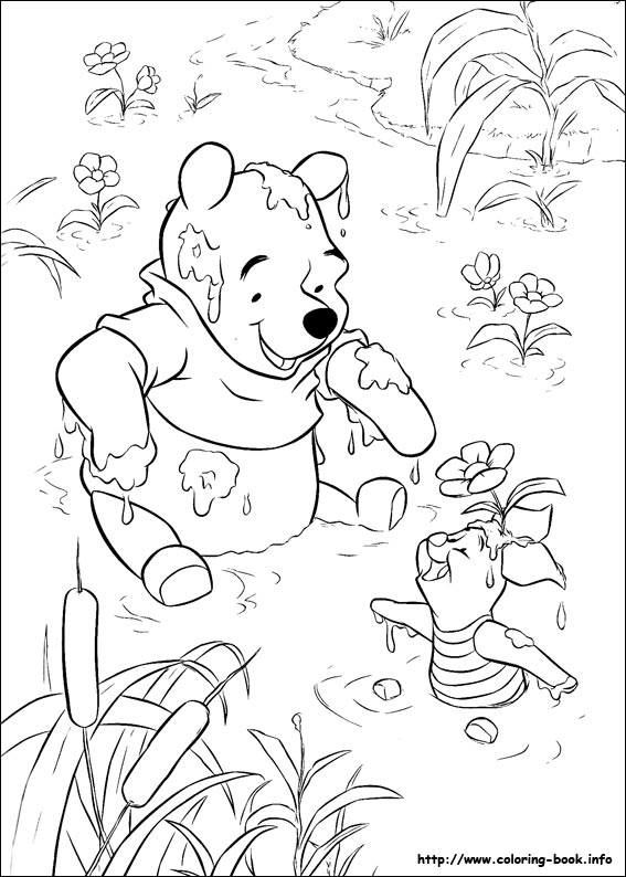 550 Coloring Pages Pooh Bear And Friends  Best Free