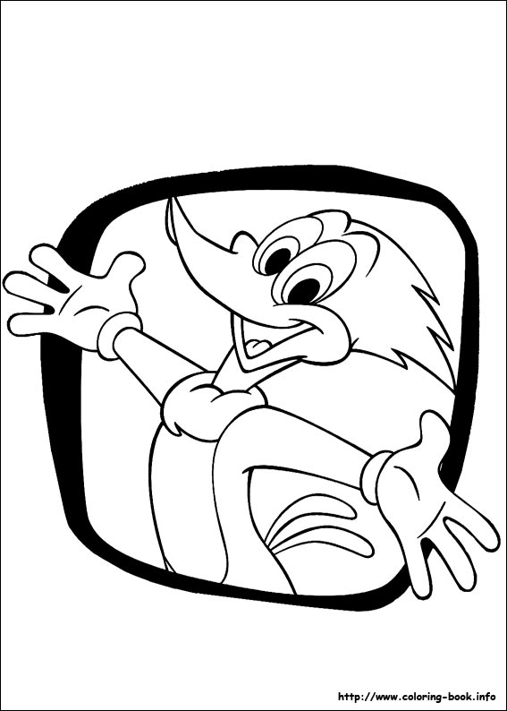 Woody Woodpecker coloring picture