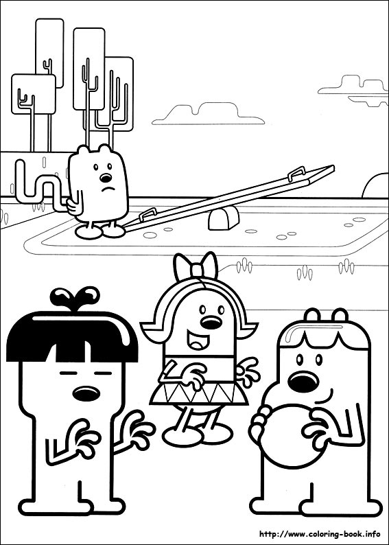 Wow Wow Wubbzy coloring picture