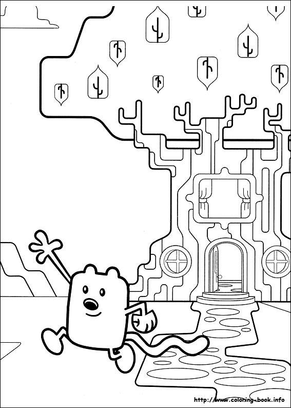 Wow Wow Wubbzy coloring picture