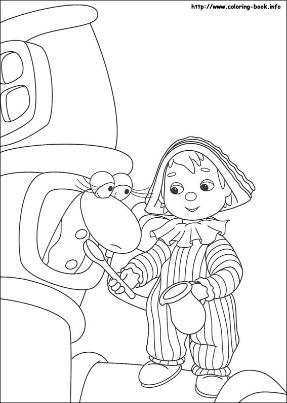 Andy Pandy coloring picture