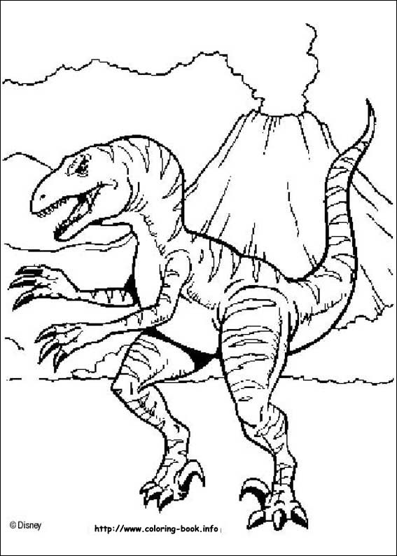 Dinosaur coloring picture