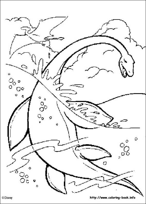 Dinosaur coloring picture