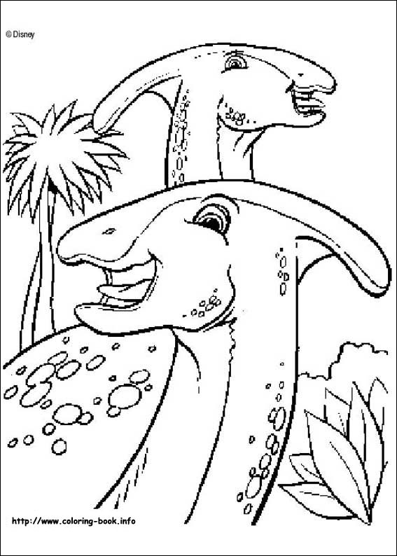 Dinosaur coloring picture