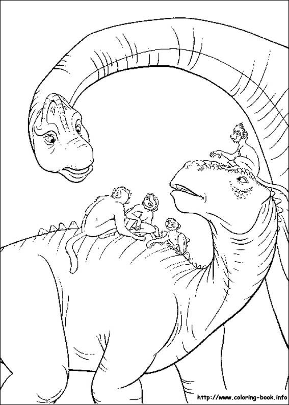 Dinosaur coloring picture