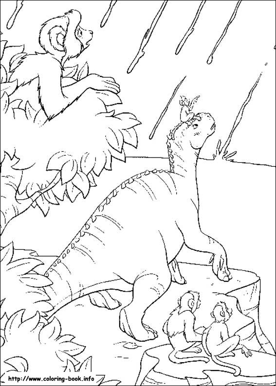 Dinosaur coloring picture