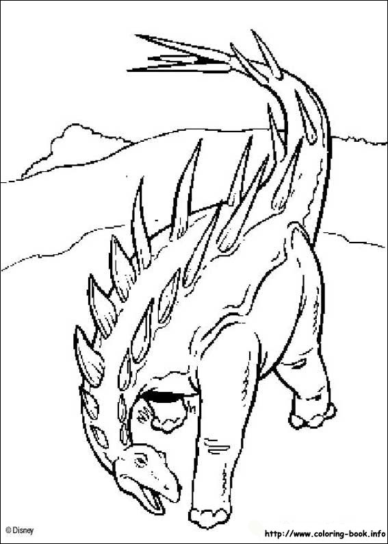Dinosaur coloring picture