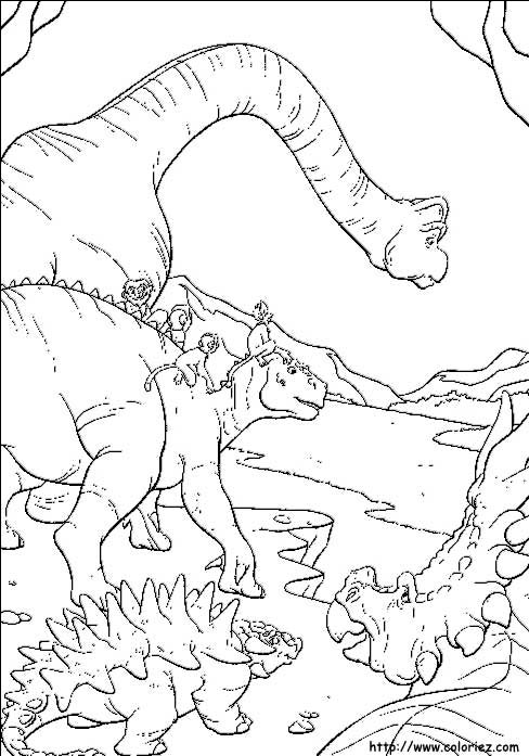 Dinosaur coloring picture