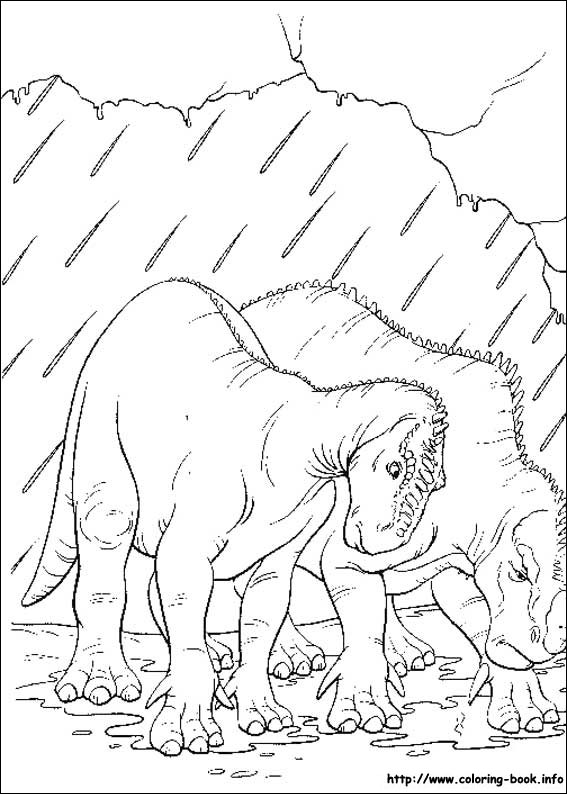 Dinosaur coloring picture