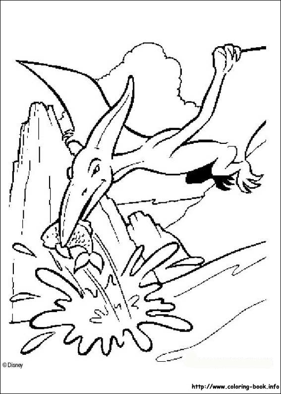 Dinosaur coloring picture