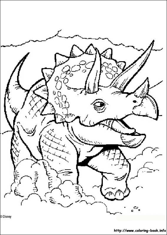 Dinosaur coloring picture