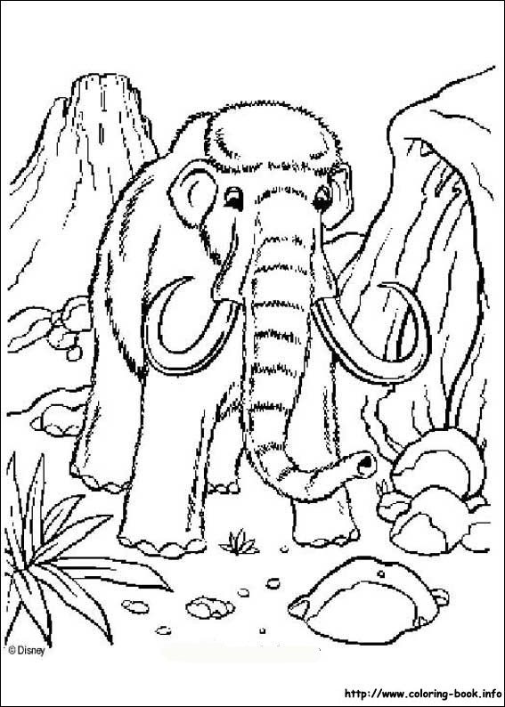 Dinosaur coloring picture