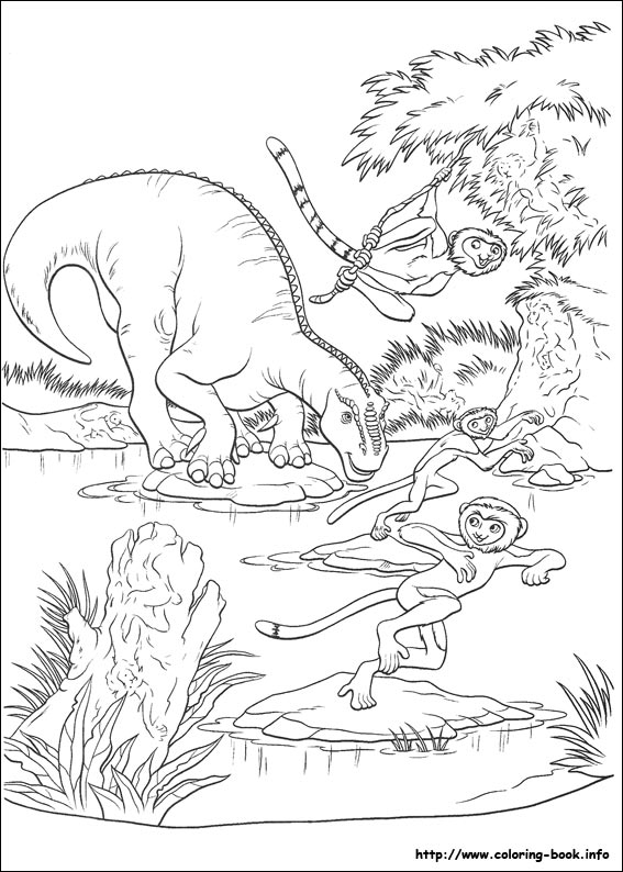 Dinosaur coloring picture
