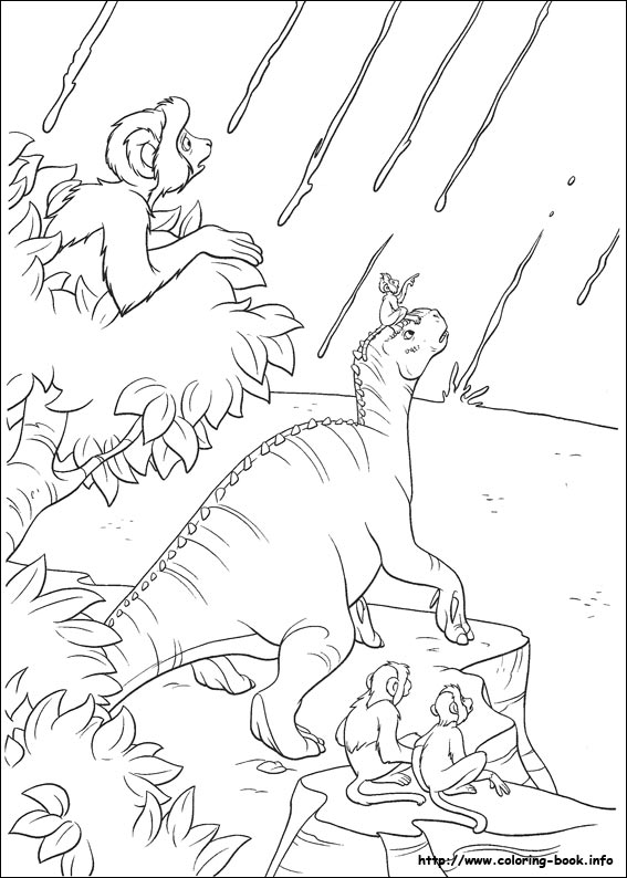 Dinosaur coloring picture