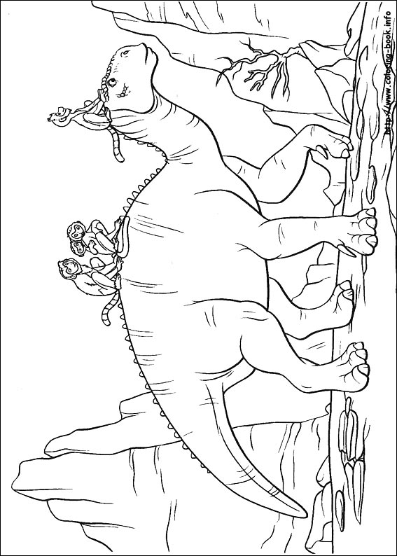 Dinosaur coloring picture
