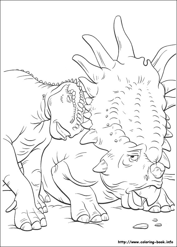 Dinosaur coloring picture