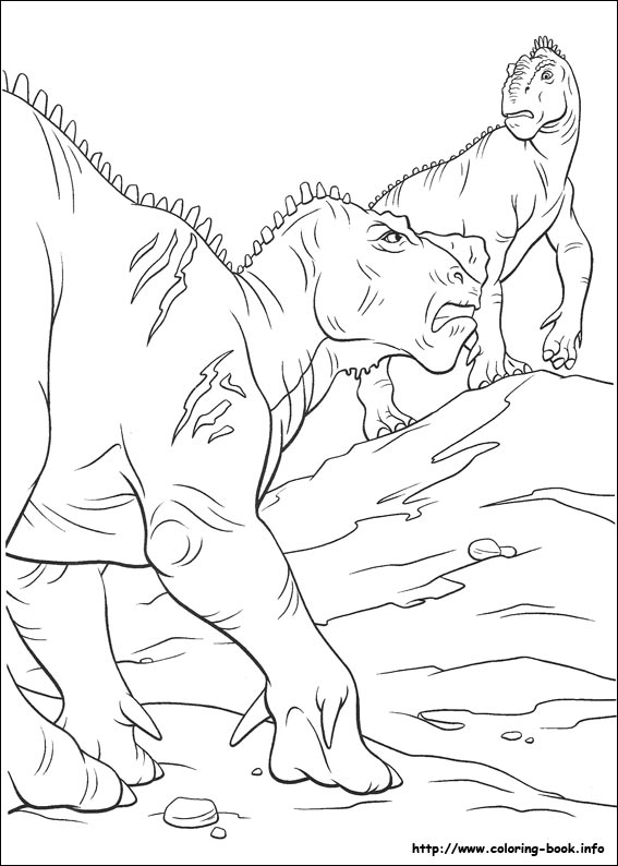 Dinosaur coloring picture