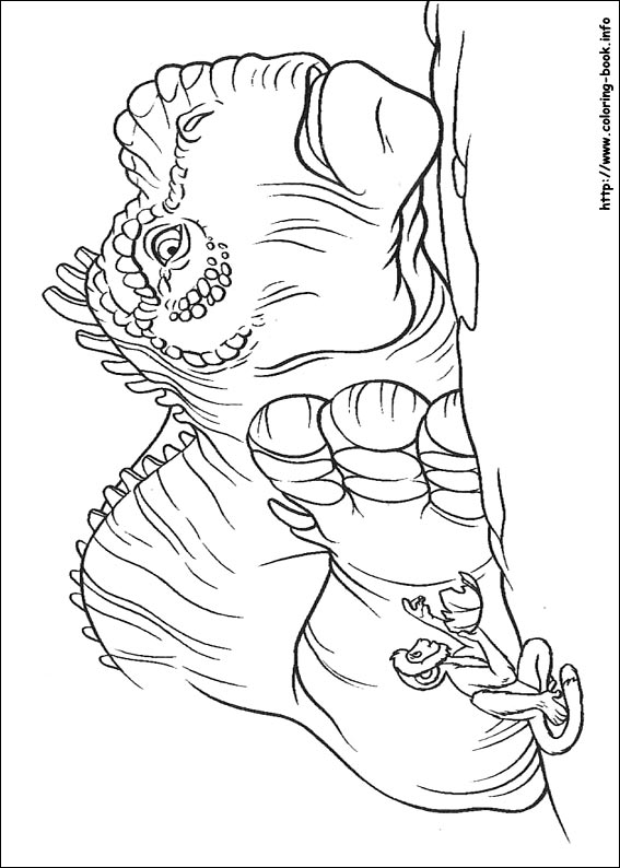 Dinosaur coloring picture