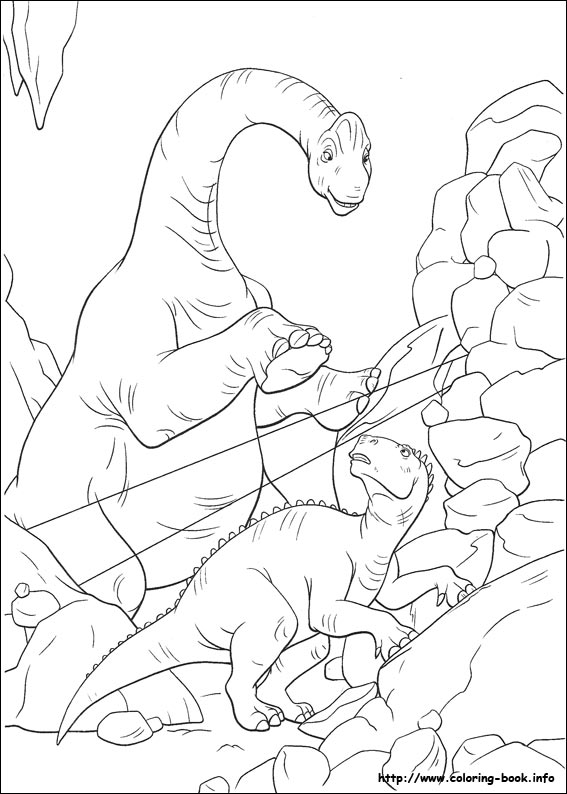 Dinosaur coloring picture