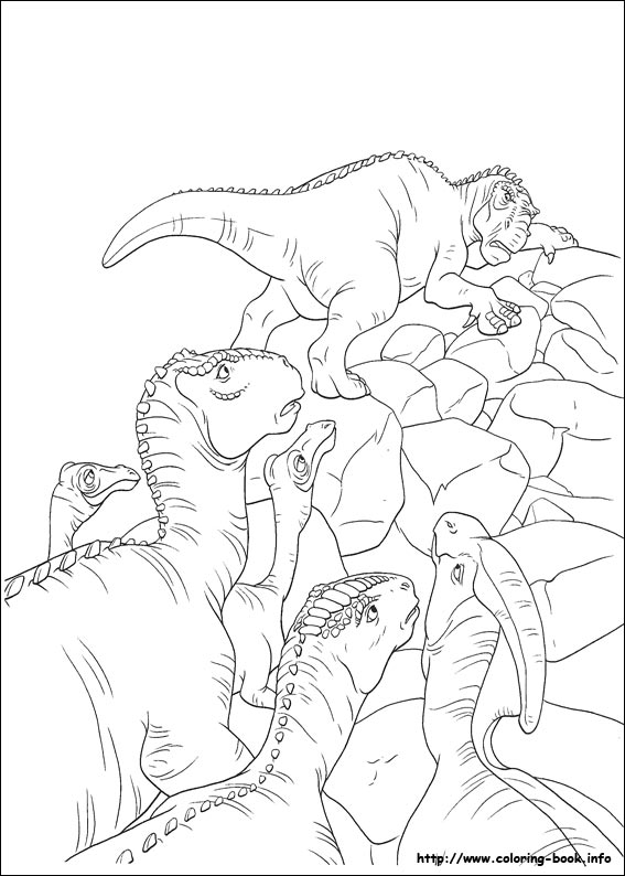 Dinosaur coloring picture