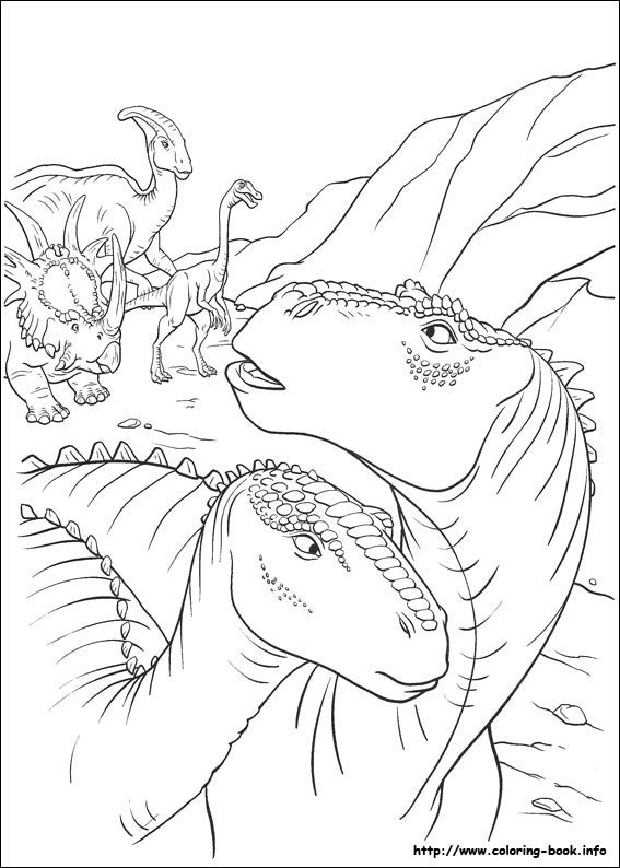 Dinosaur coloring picture