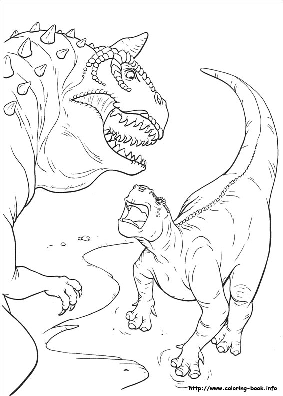 Dinosaur coloring picture