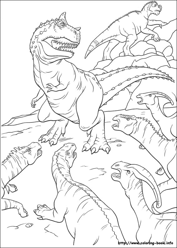 Dinosaur coloring picture