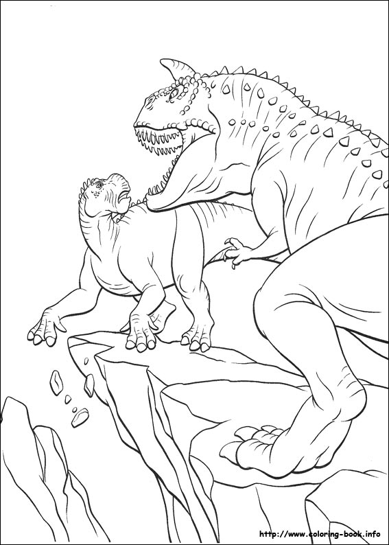 Dinosaur coloring picture