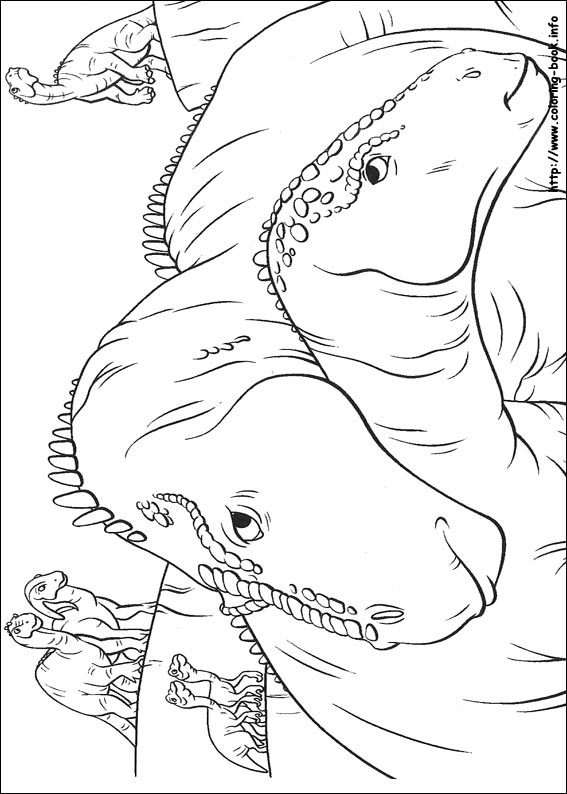 Dinosaur coloring picture