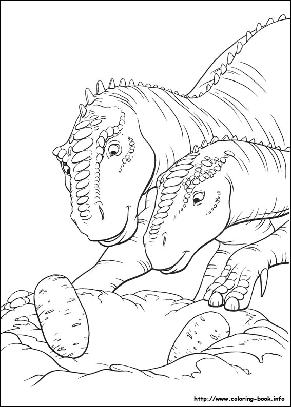 Dinosaur coloring picture