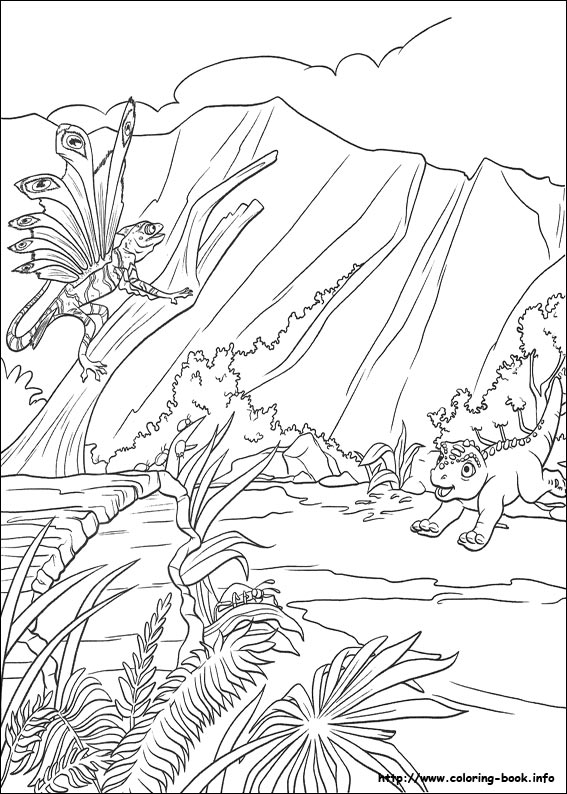 Dinosaur coloring picture