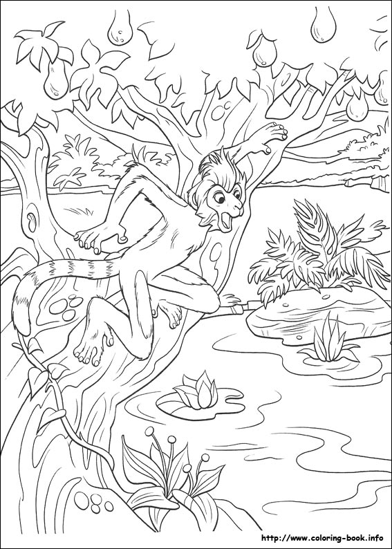 Dinosaur coloring picture