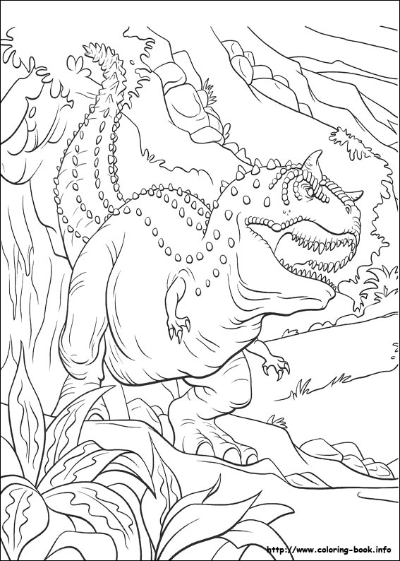 Dinosaur coloring picture