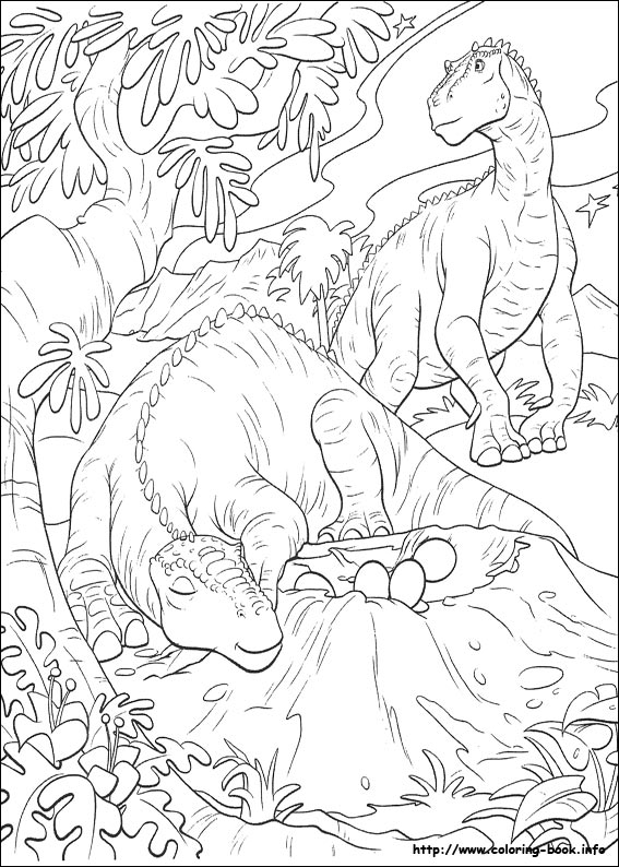 Dinosaur coloring picture