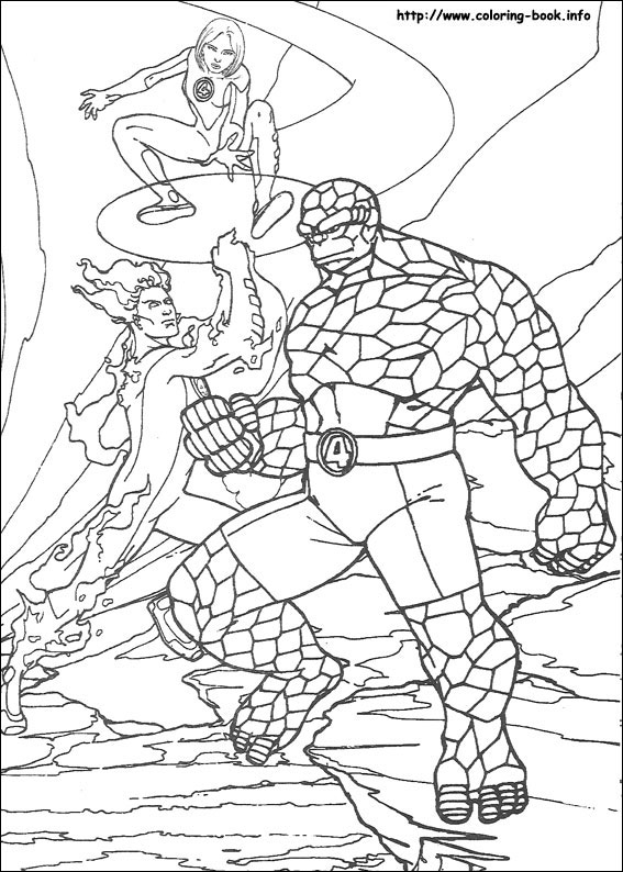 Fantastic Four coloring picture