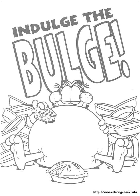 Garfield coloring picture