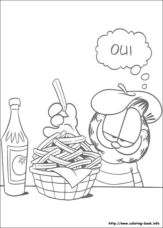 Garfield coloring picture