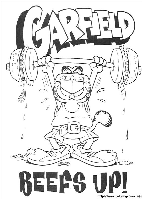 Garfield coloring picture