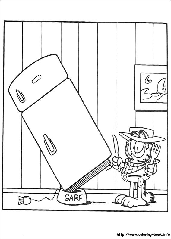 Garfield coloring picture