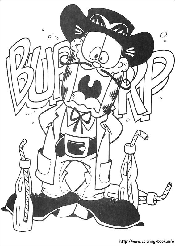 Garfield coloring picture