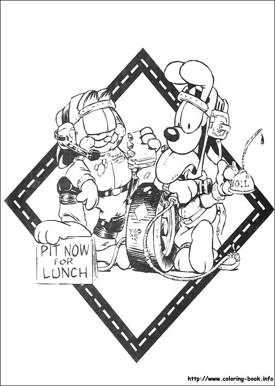 Garfield coloring picture
