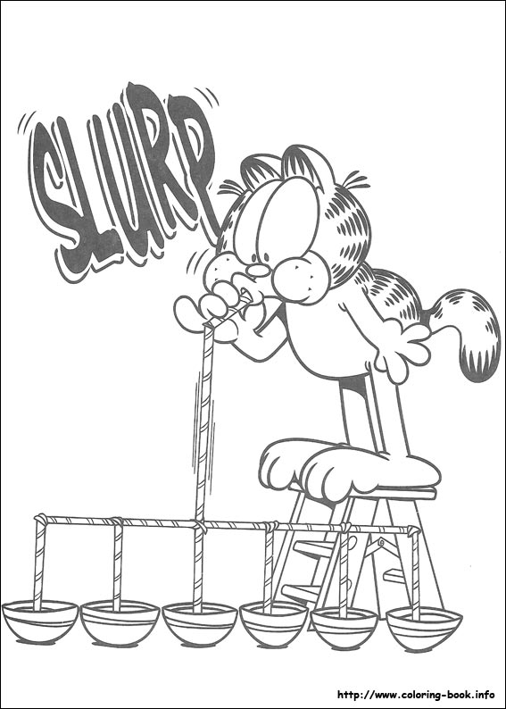 Garfield coloring picture
