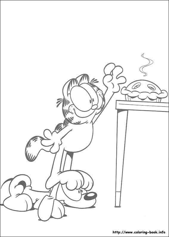 Garfield coloring picture