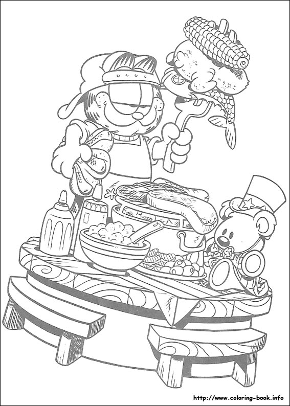 Garfield coloring picture