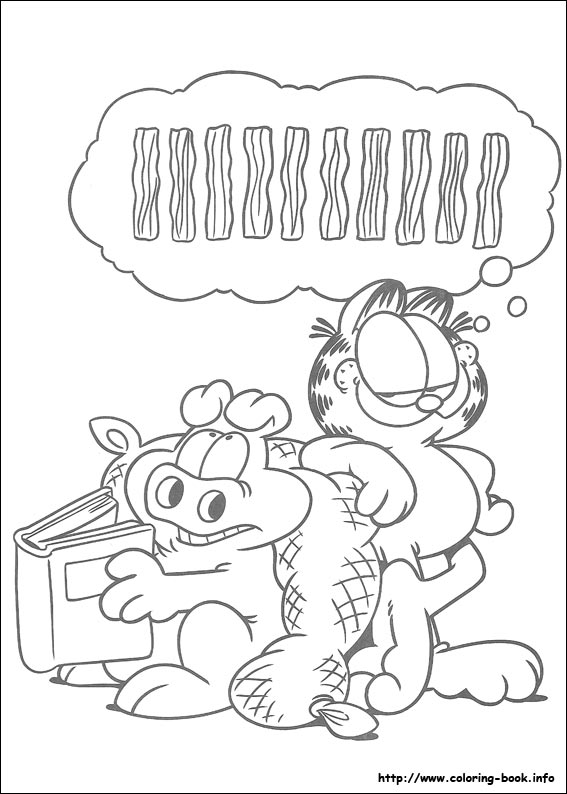 Garfield coloring picture