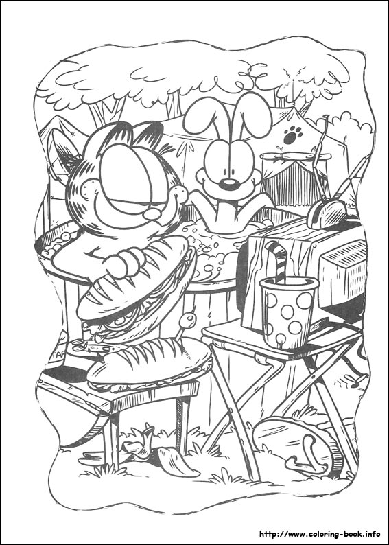 Garfield coloring picture
