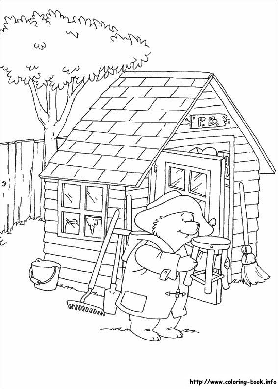Paddington Bear coloring picture