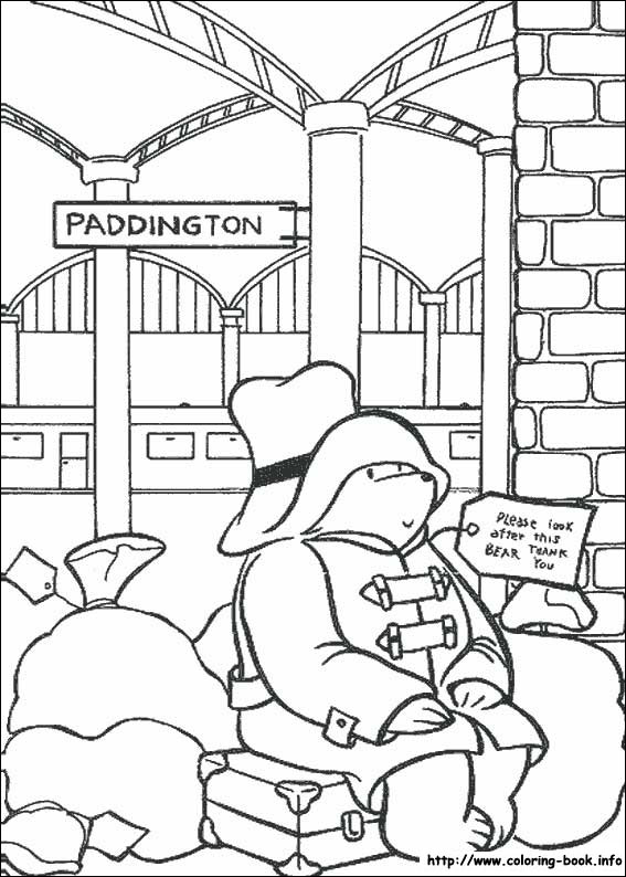 Paddington Bear coloring picture
